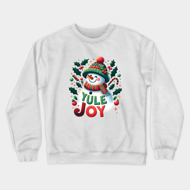 Yule Joy Crewneck Sweatshirt by MZeeDesigns